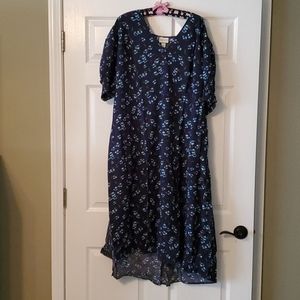 Blue floral dress